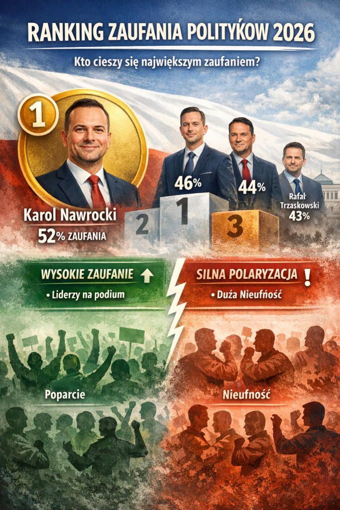 Ranking zaufania Polaków w 2026r.