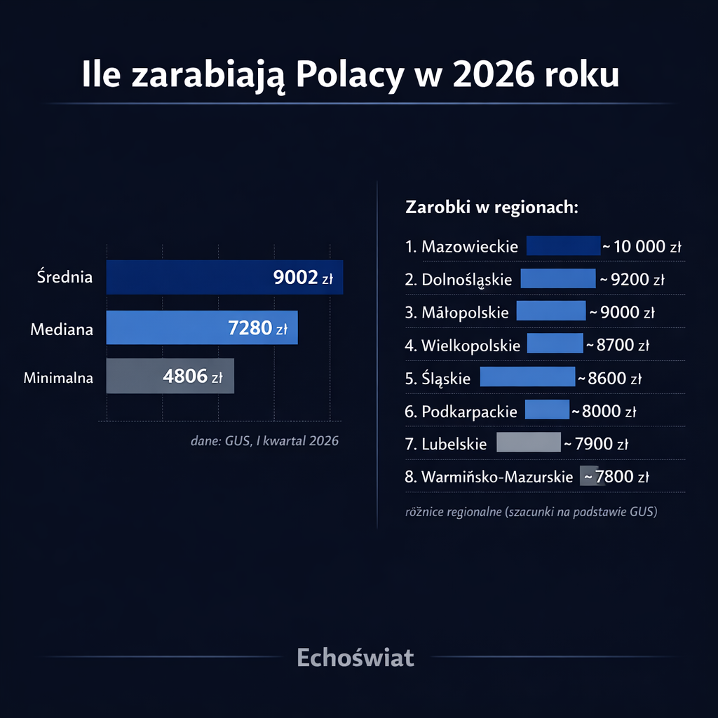 ile zarabiają polacy