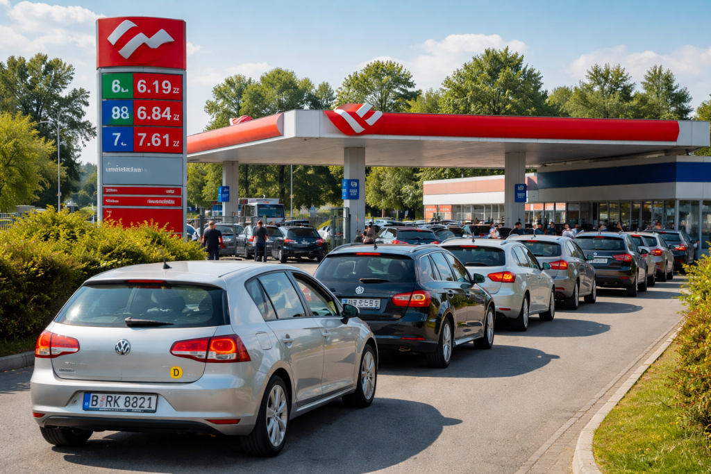 Niemcy tankują w Polsce. Różnica cen sięga 3 zł na litrze